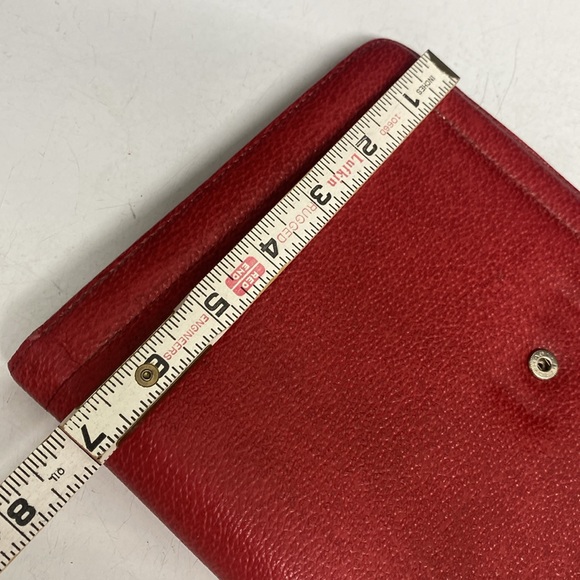 Franklin Covey Red Pebbled Leather Binder Planner - Picture 17 of 17